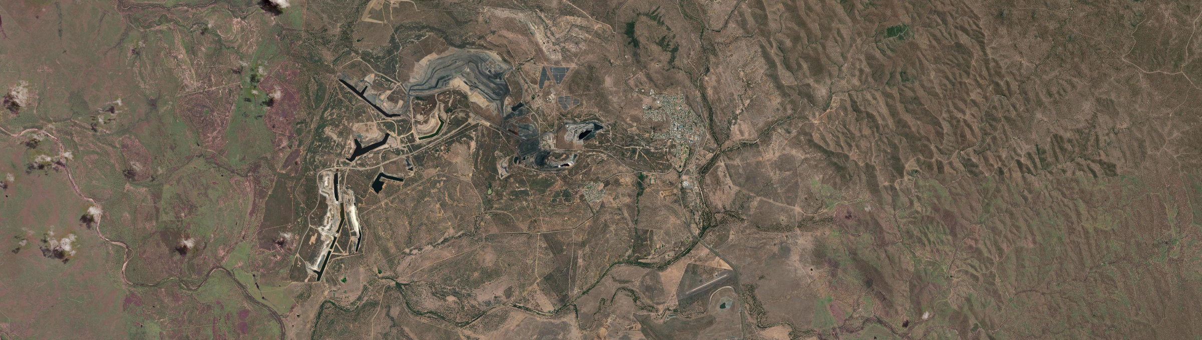 Aerial view of Collinsville (Qld), QLD
