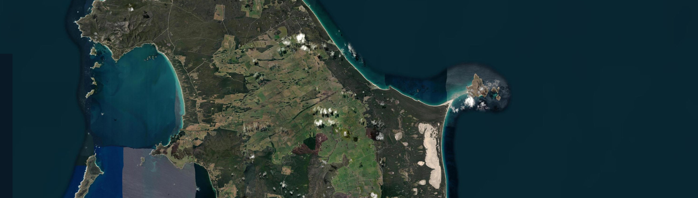 Aerial view of Memana, TAS