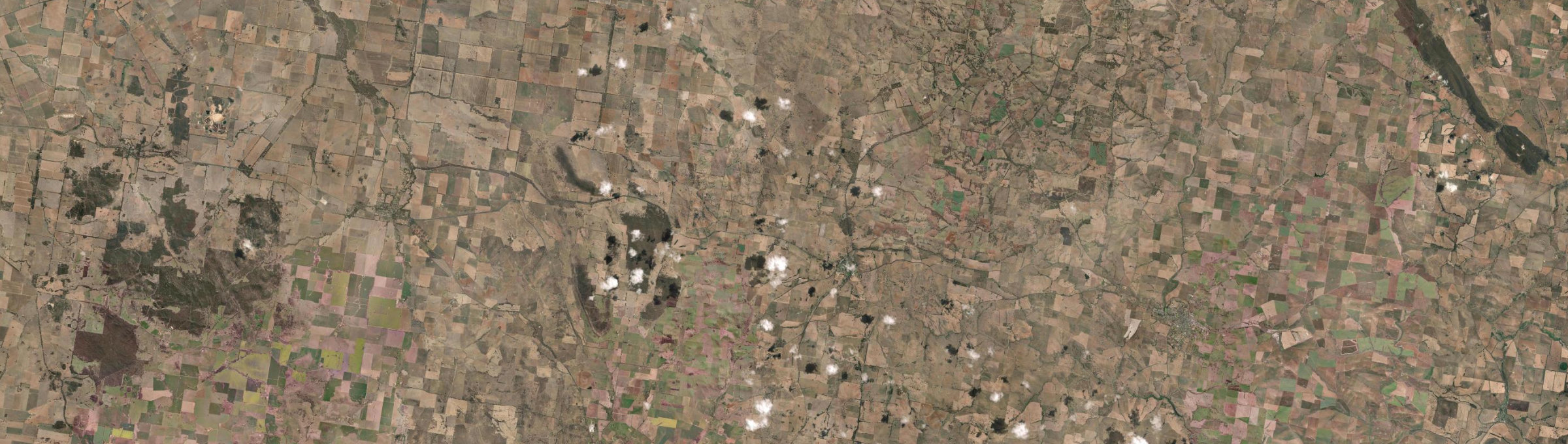 Aerial view of Wallendbeen, NSW