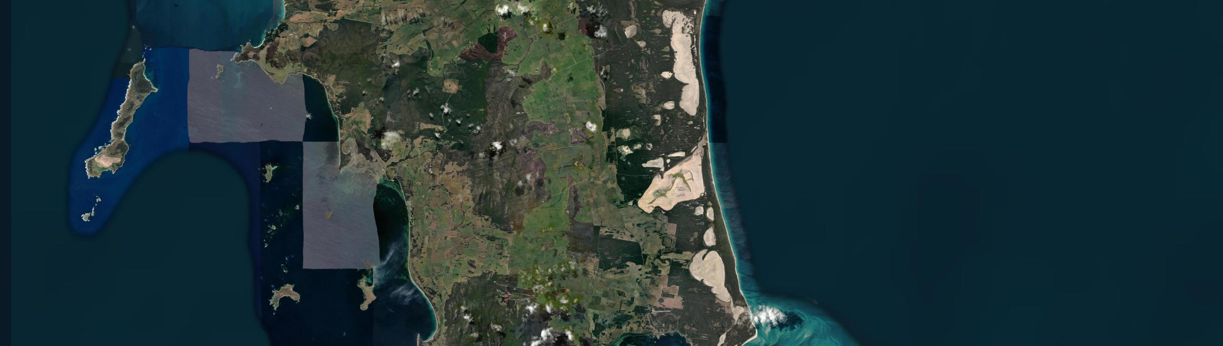 Aerial view of Lackrana, TAS