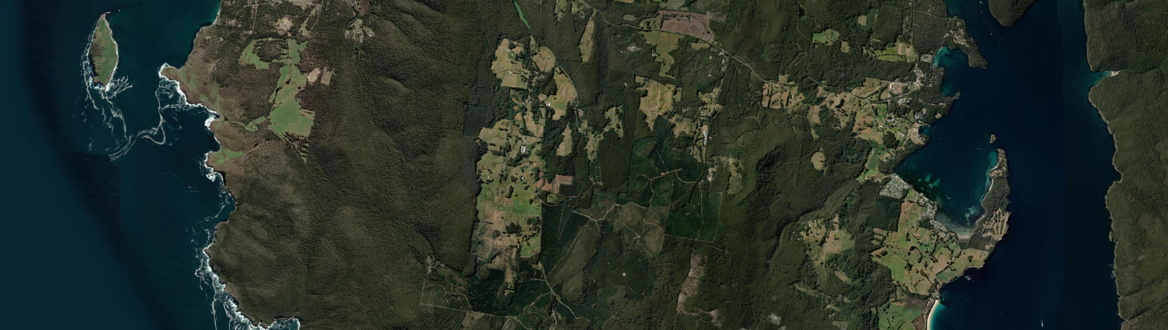 Aerial view of Highcroft, TAS