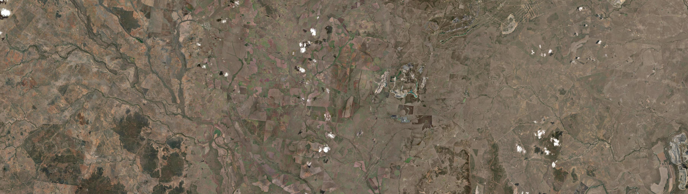 Aerial view of Crinum, QLD