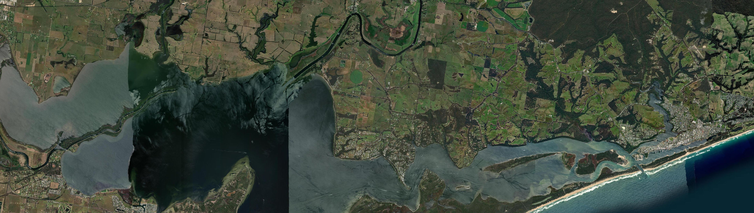 Aerial view of Metung, VIC