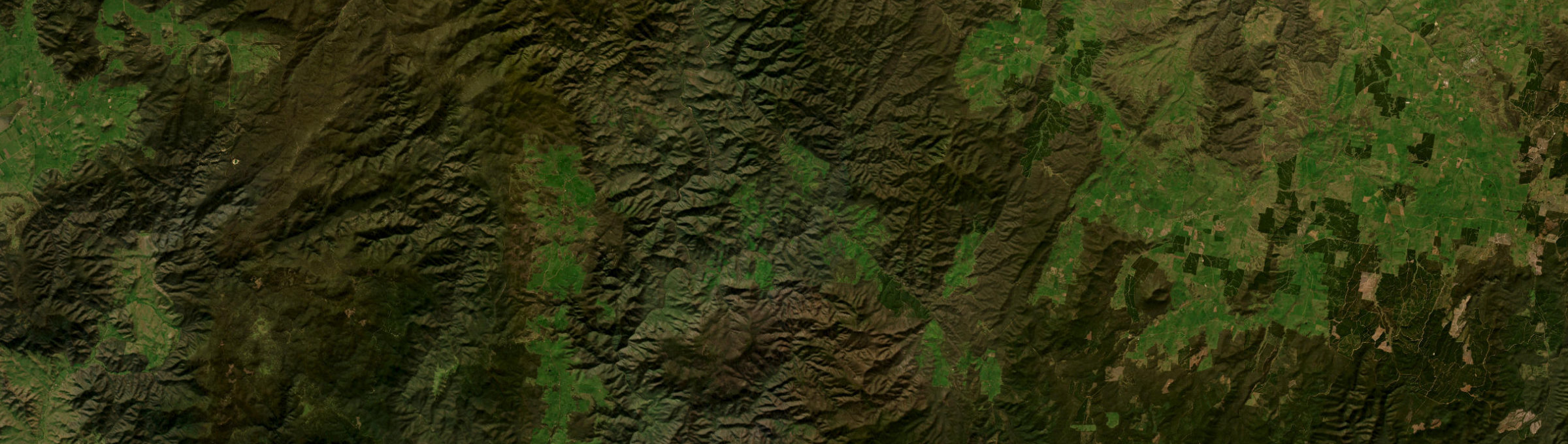 Aerial view of Deddick Valley, VIC