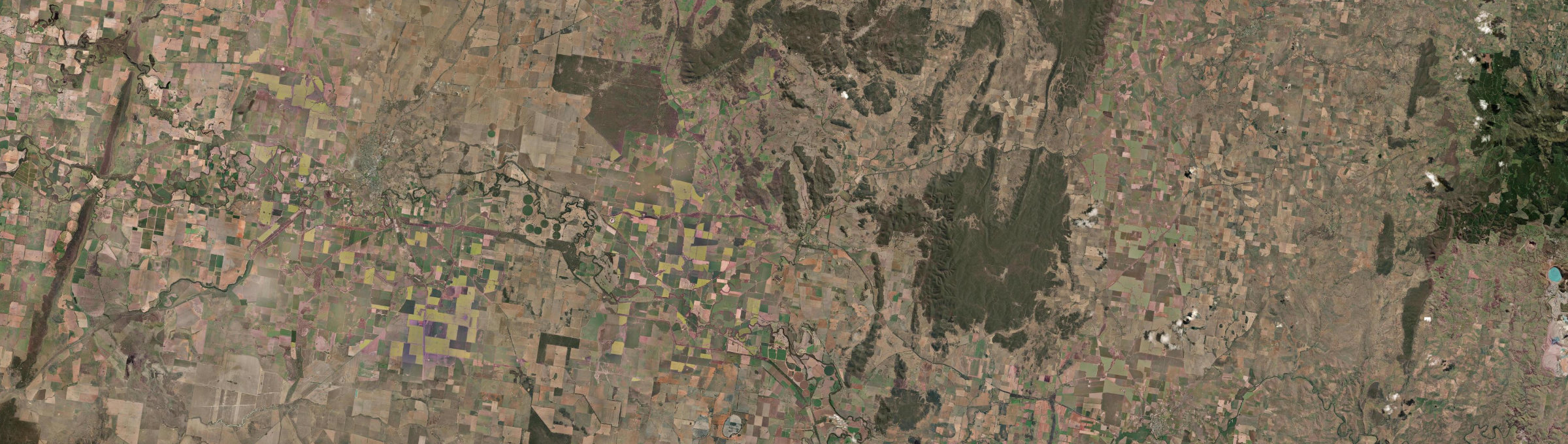 Aerial view of Eugowra, NSW
