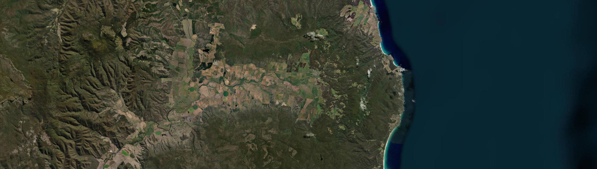 Aerial view of St Marys (Tas.), TAS