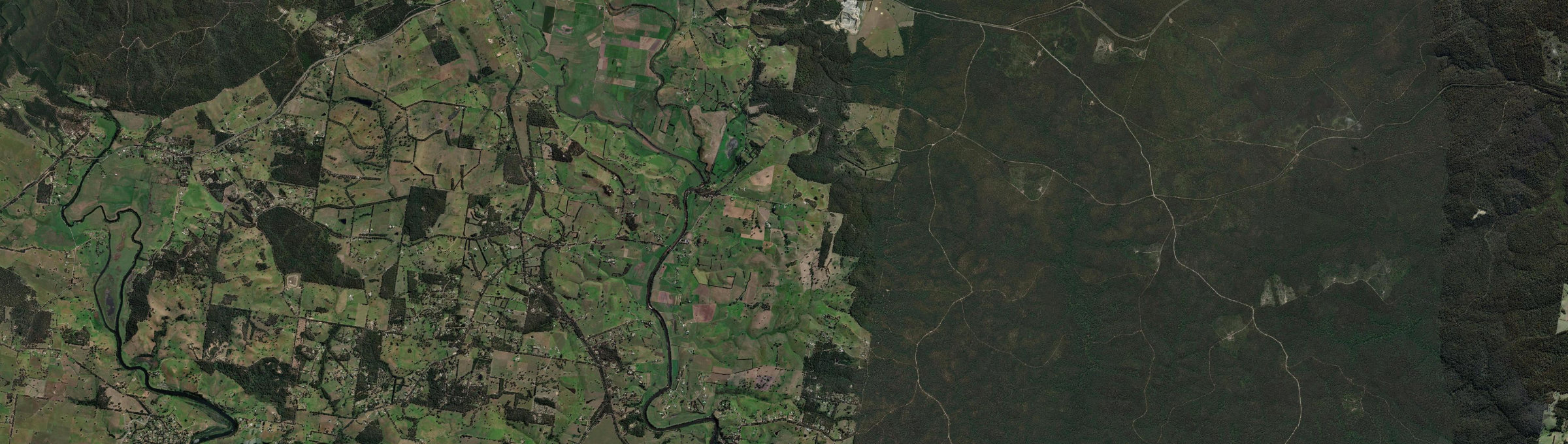 Aerial view of Tambo Upper, VIC