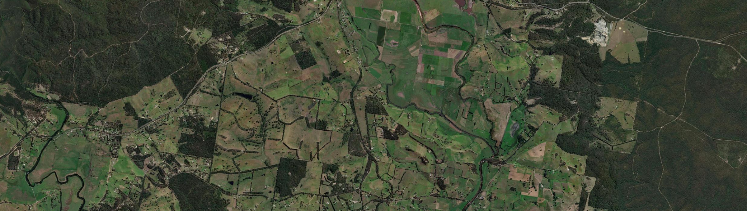 Aerial view of Mossiface, VIC