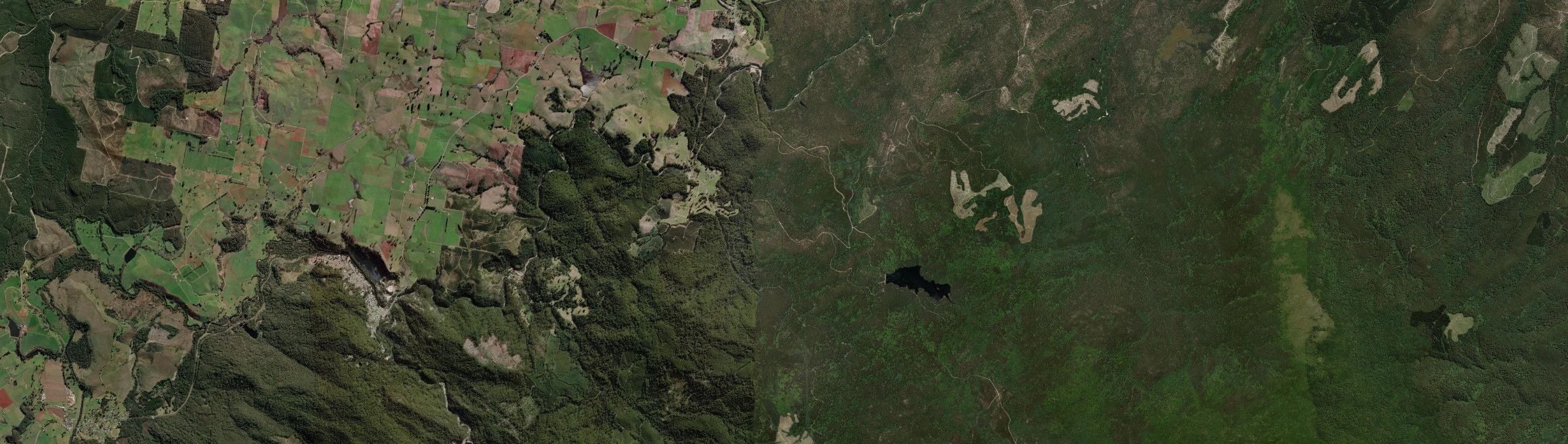 Aerial view of Moorina (Tas.), TAS