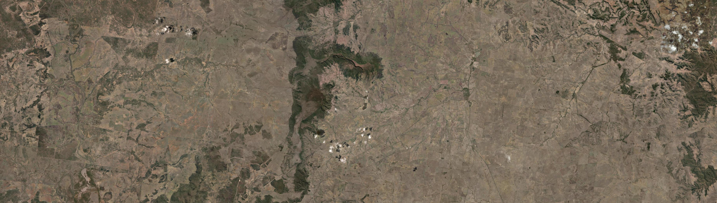 Aerial view of Mount Hutton (Qld), QLD