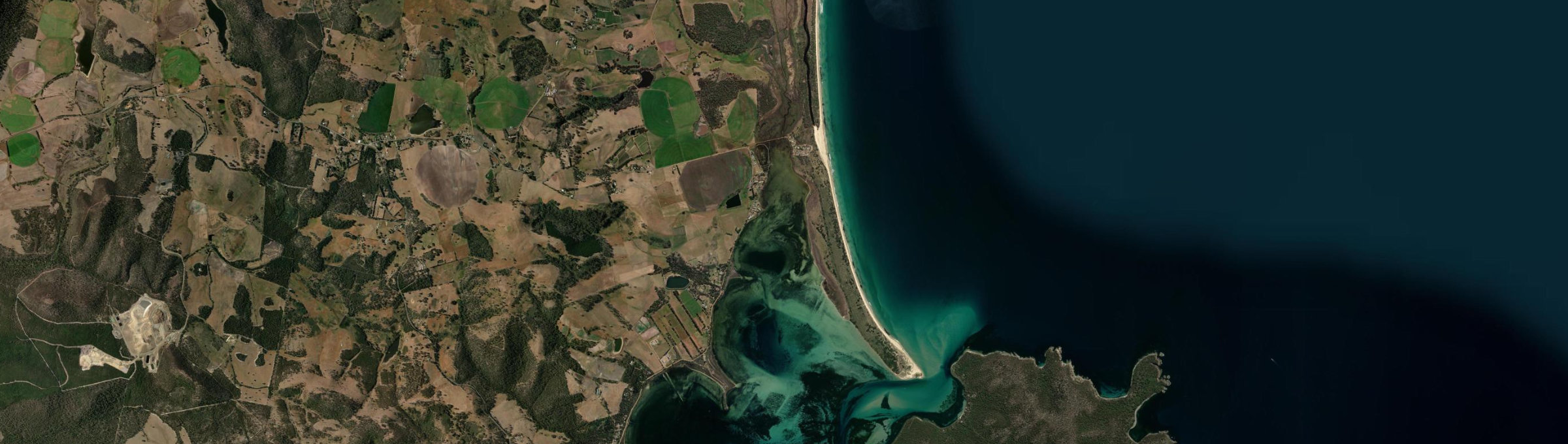 Aerial view of Marion Bay (Tas.), TAS