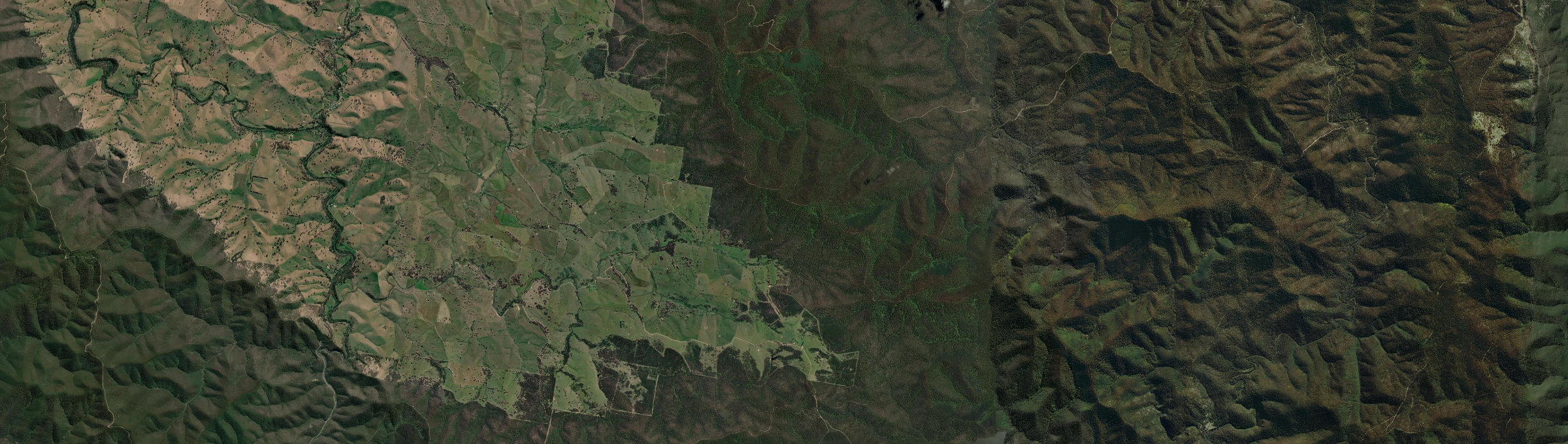 Aerial view of Reedy Flat, VIC