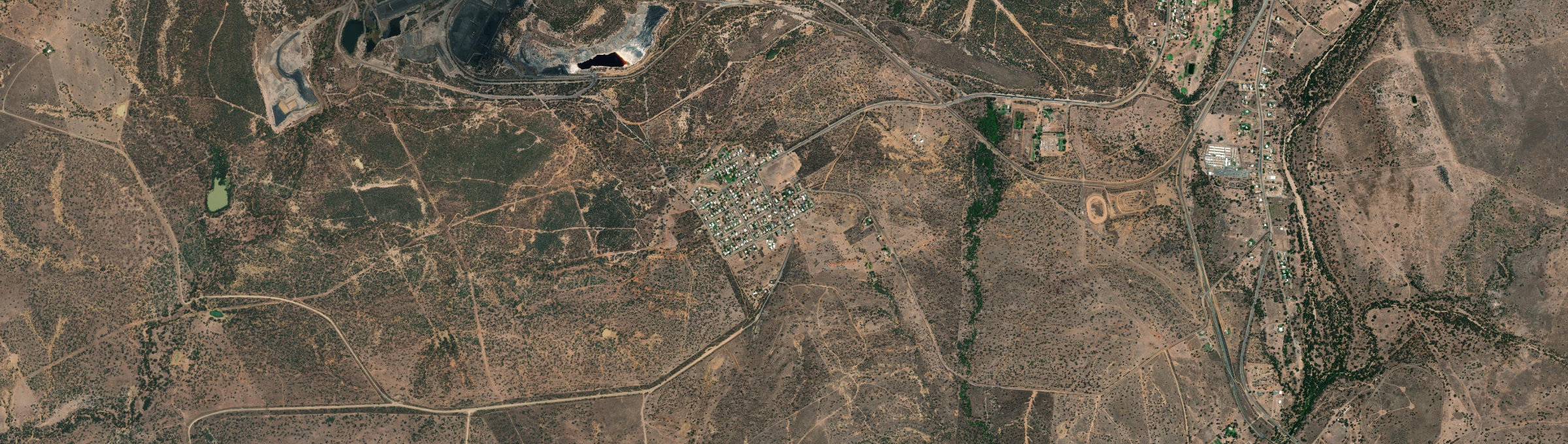 Aerial view of Scottville, QLD