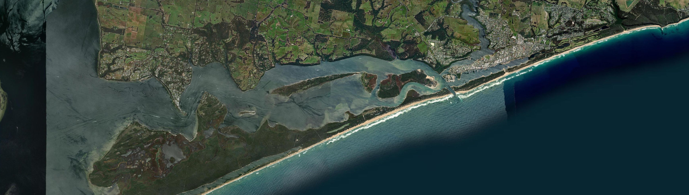 Aerial view of Nyerimilang, VIC