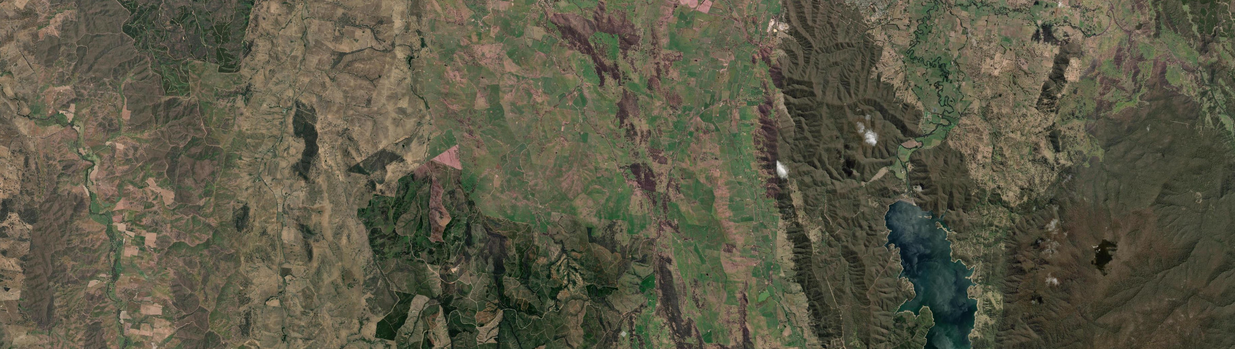 Aerial view of Wondalga, NSW