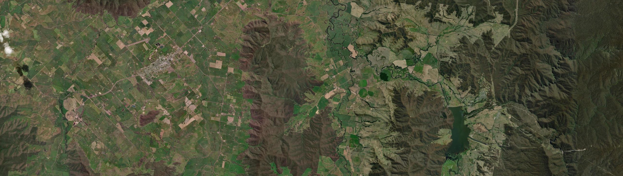 Aerial view of Towong Upper, VIC