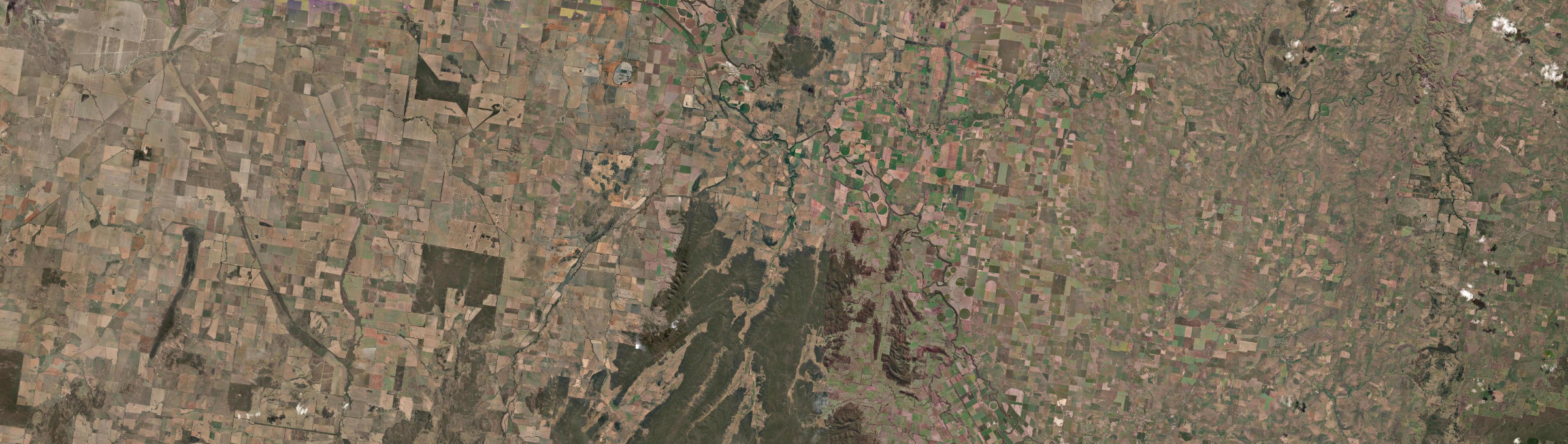 Aerial view of Gooloogong, NSW