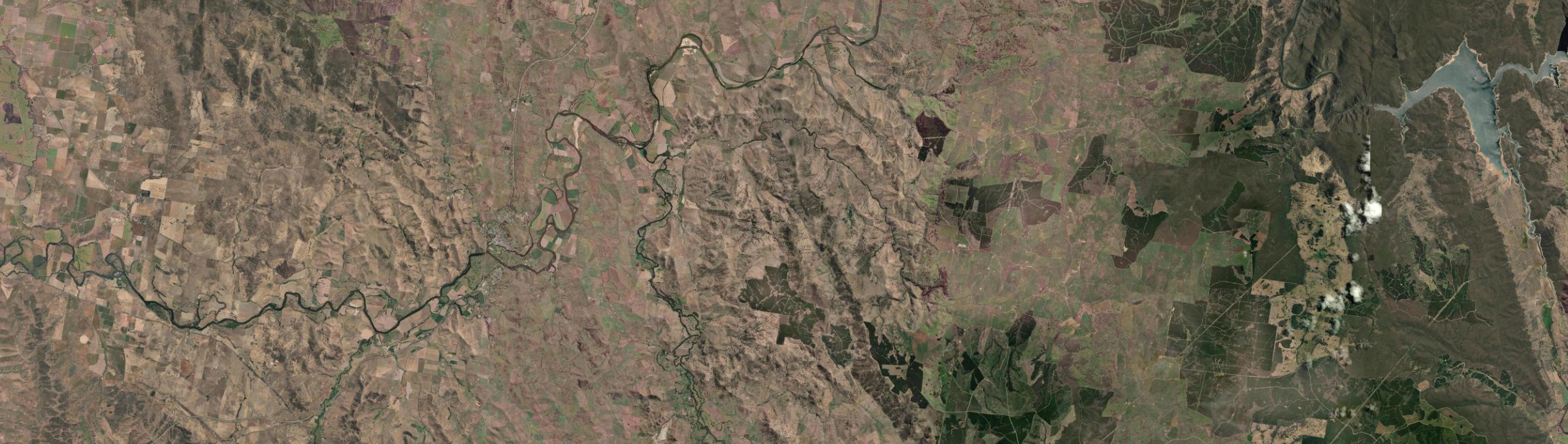 Aerial view of Darbalara, NSW