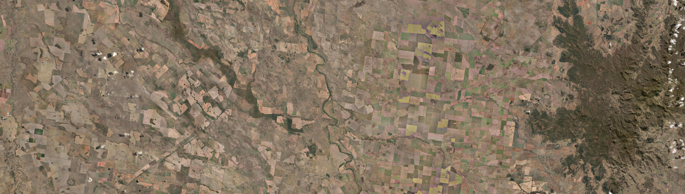 Aerial view of Gulargambone, NSW