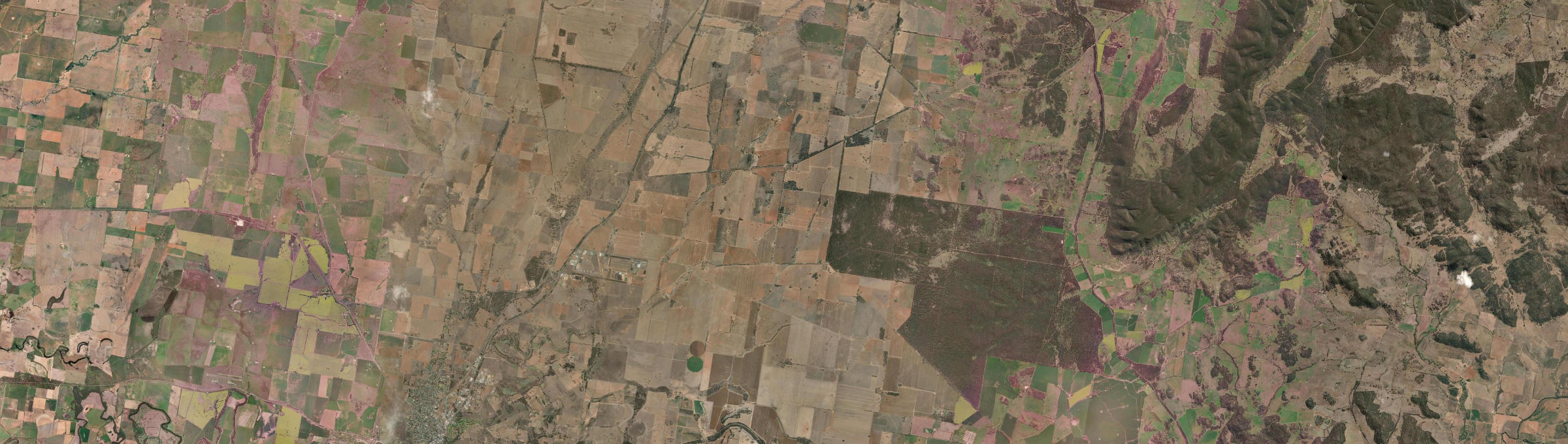 Aerial view of Daroobalgie, NSW