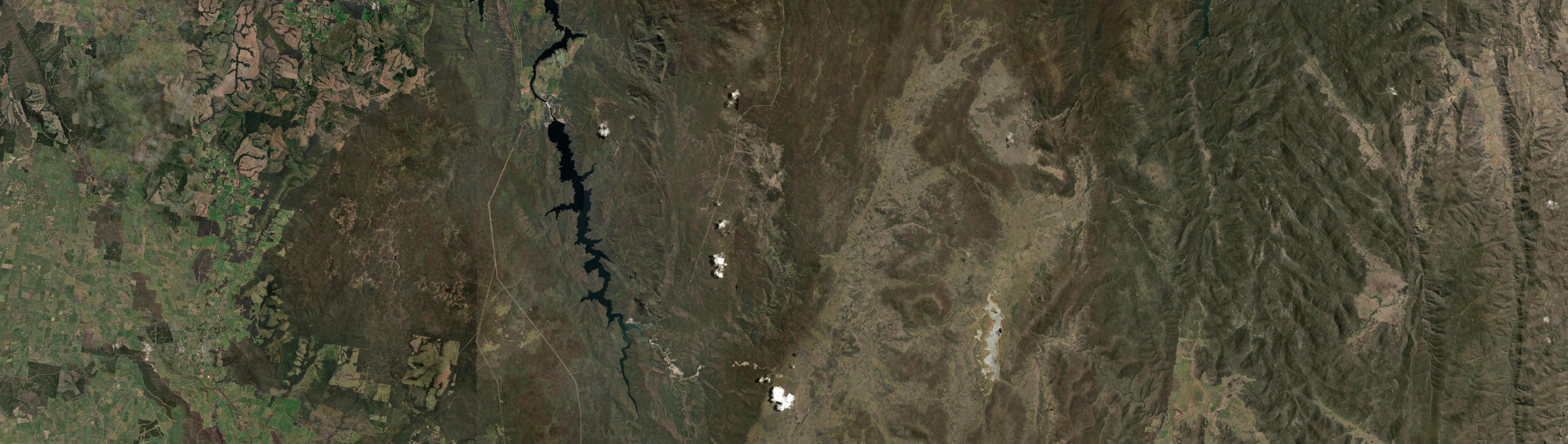 Aerial view of Yarrangobilly, NSW