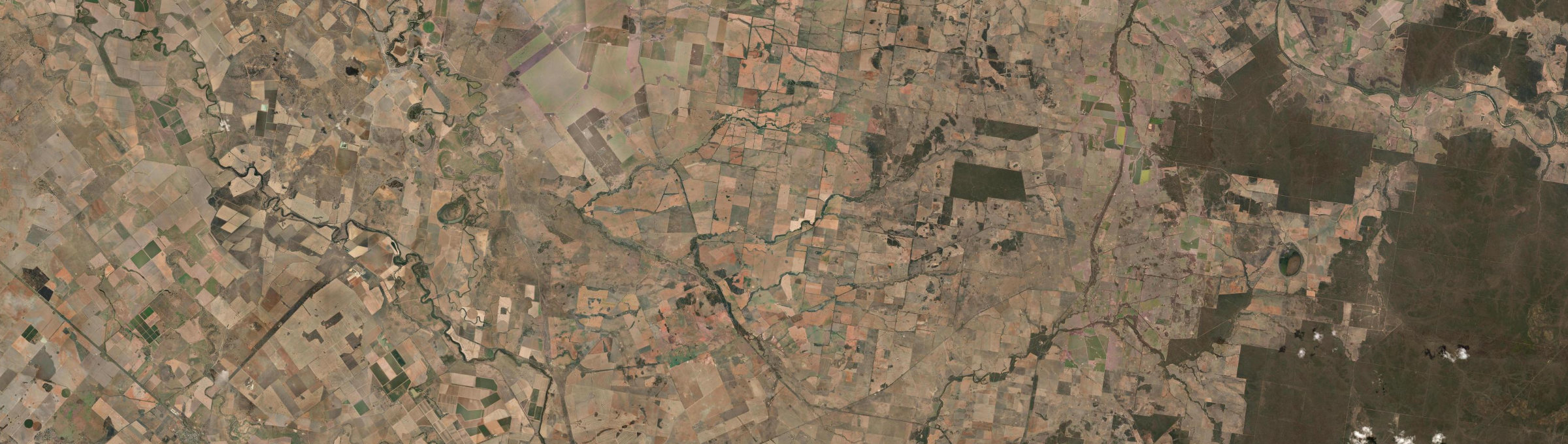 Aerial view of Kickabil, NSW
