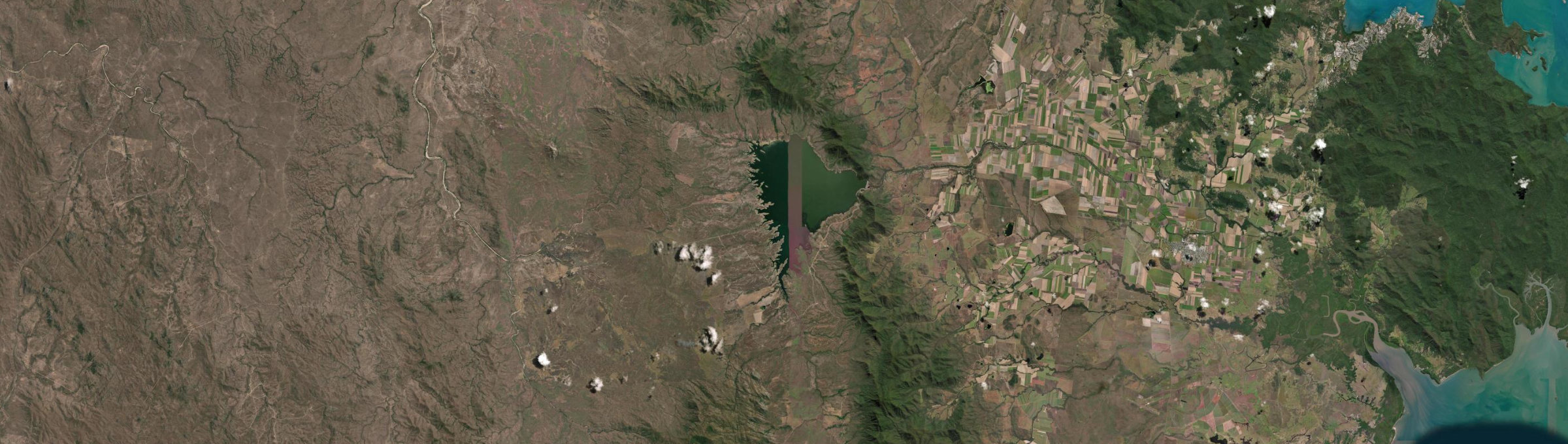 Aerial view of Lake Proserpine, QLD