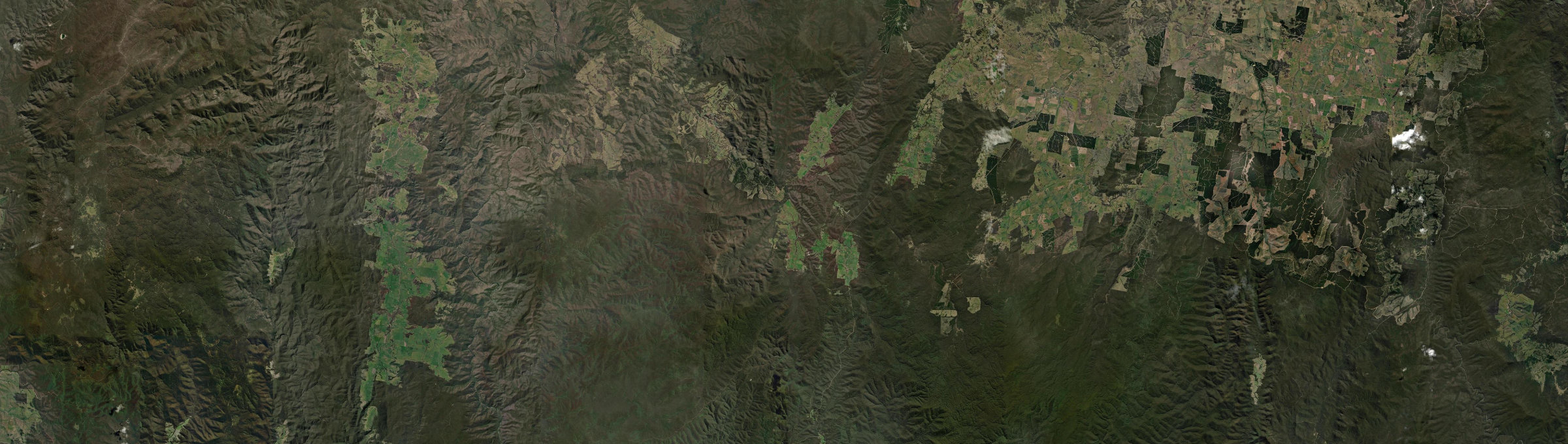 Aerial view of Bonang, VIC
