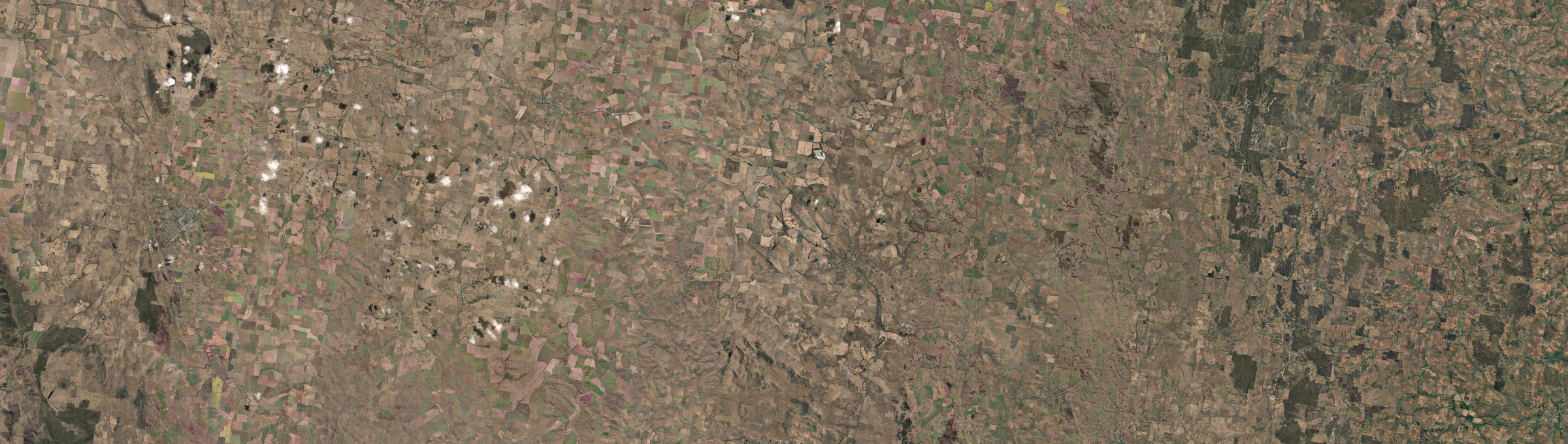 Aerial view of Galong, NSW