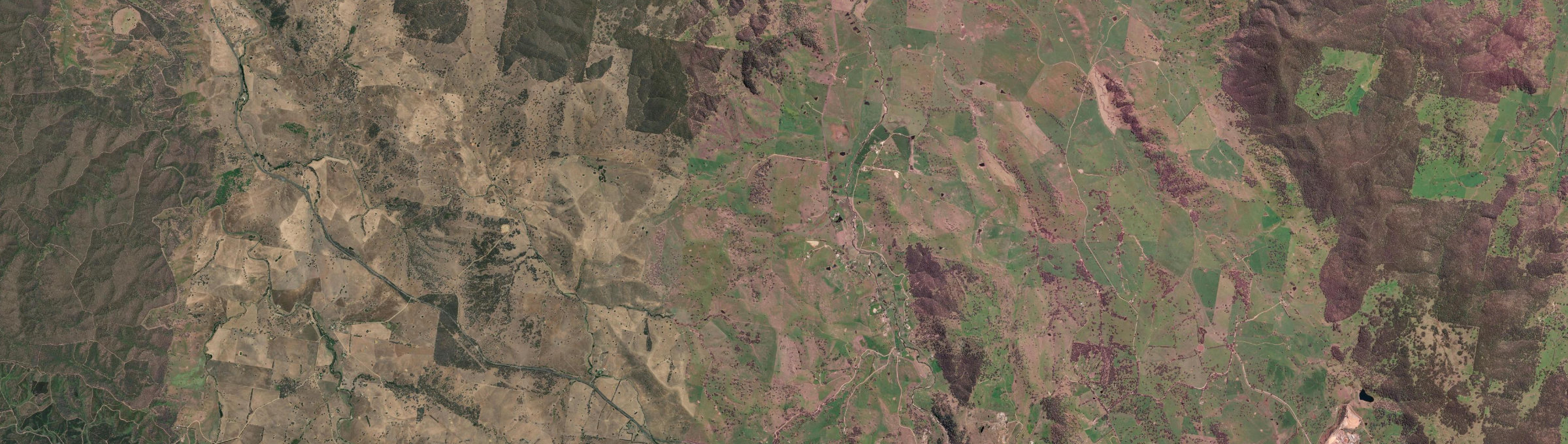Aerial view of Grahamstown, NSW
