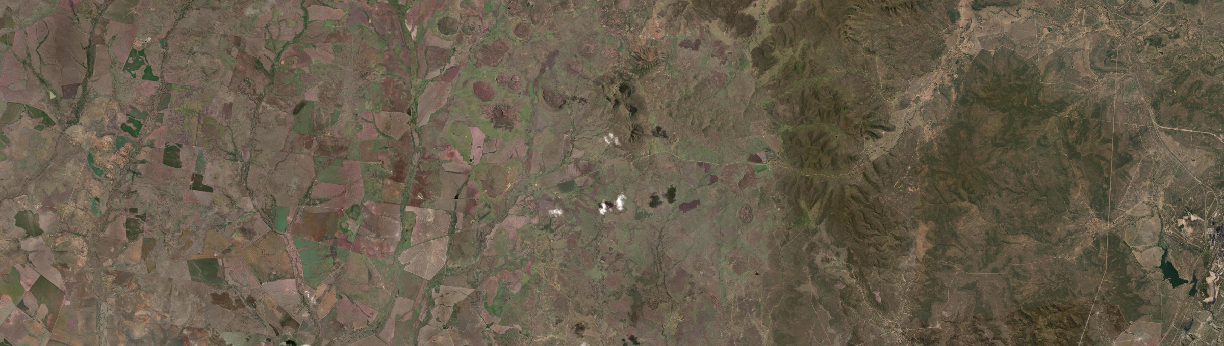 Aerial view of Mount Macarthur, QLD