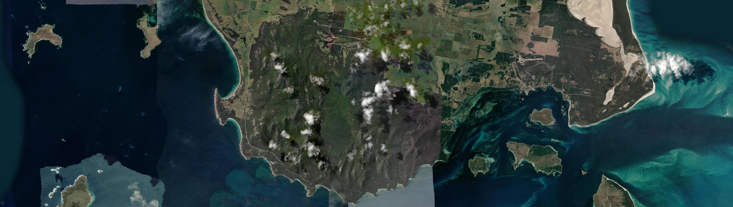 Aerial view of Strzelecki (Tas.), TAS