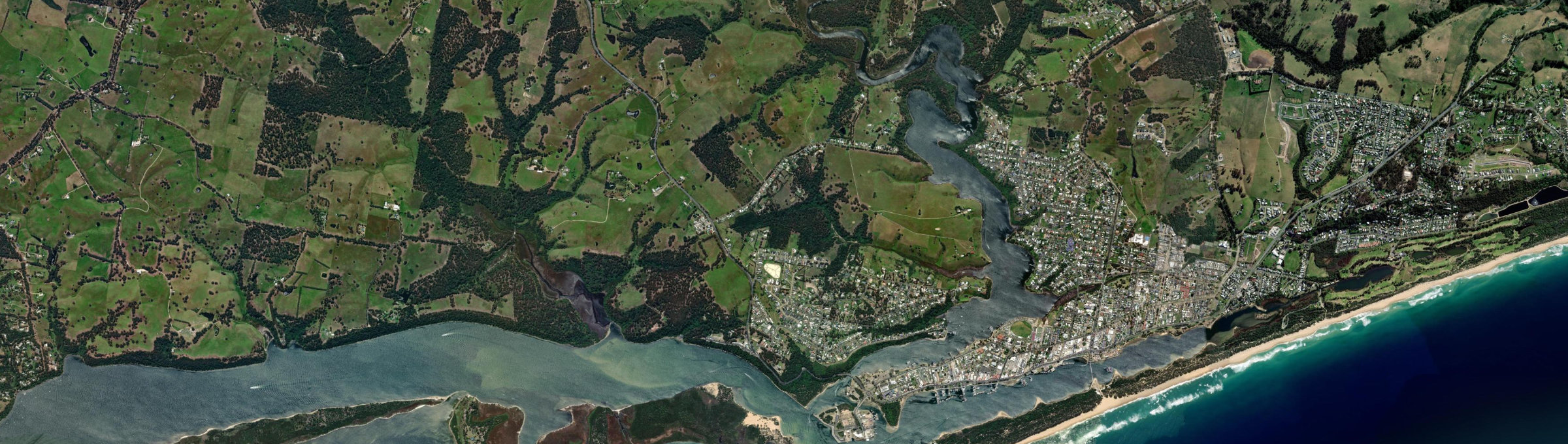Aerial view of Kalimna, VIC