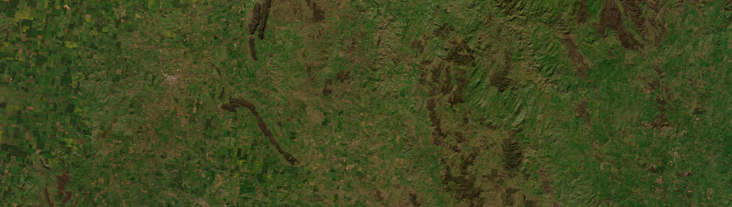 Aerial view of Boorowa, NSW
