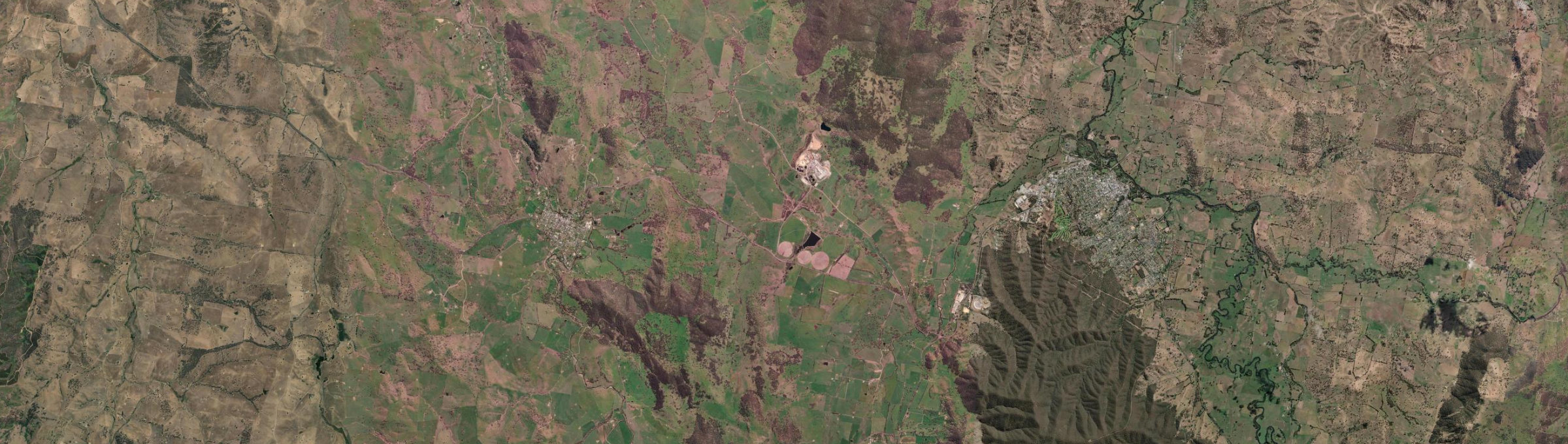 Aerial view of Gadara, NSW