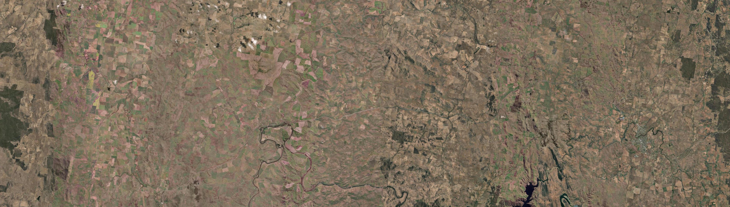 Aerial view of Berremangra, NSW
