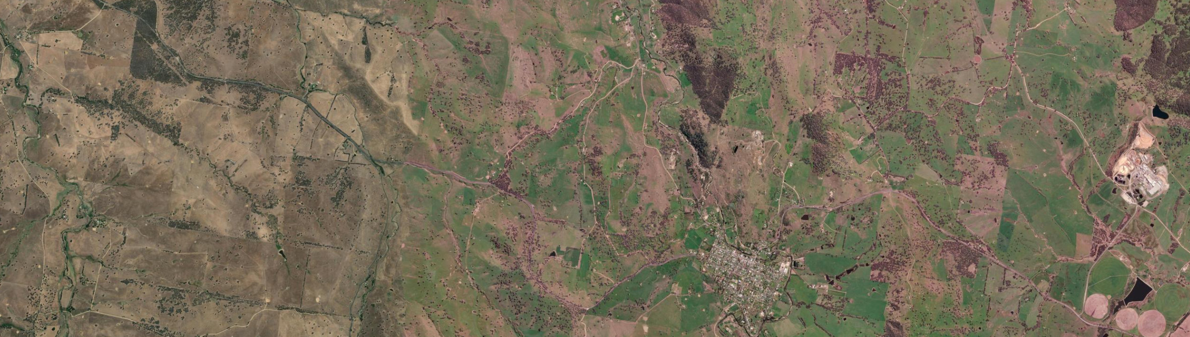 Aerial view of Sandy Gully (NSW), NSW