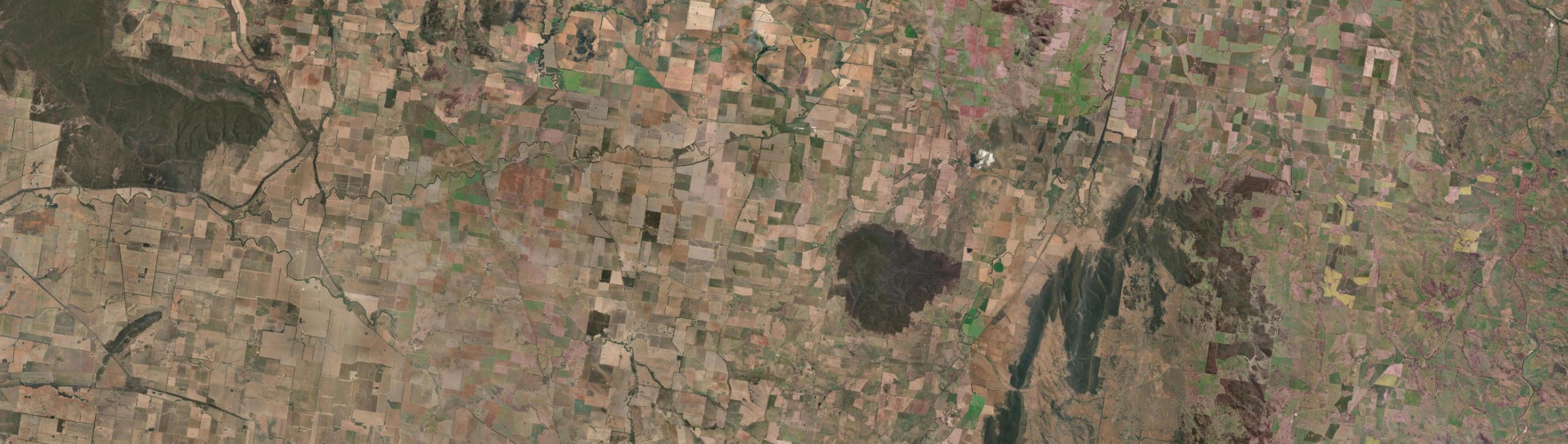 Aerial view of Greenethorpe, NSW