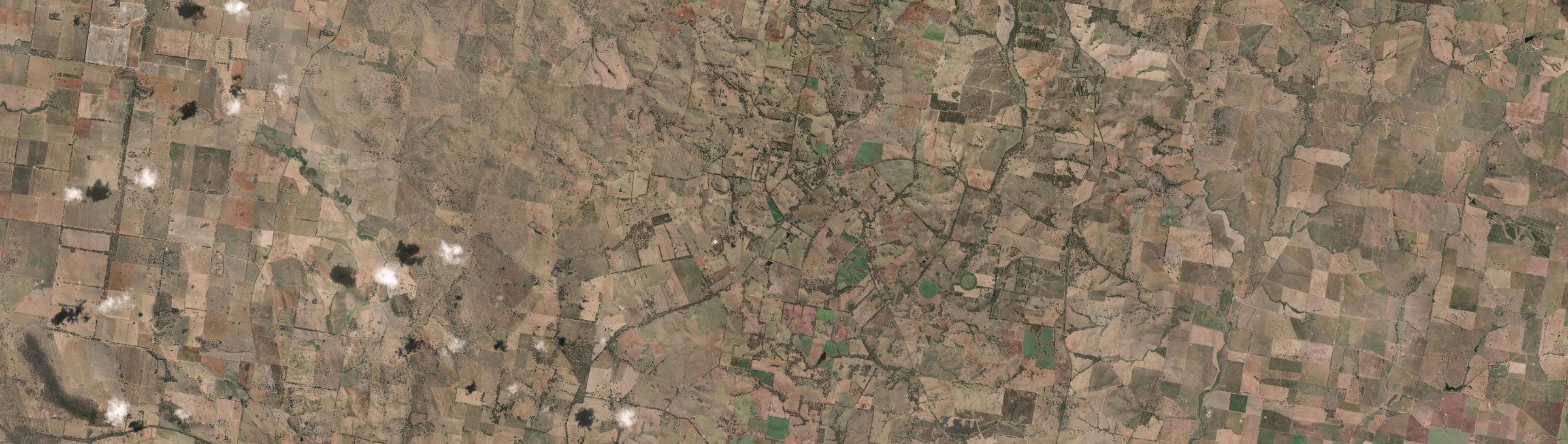Aerial view of Wombat, NSW