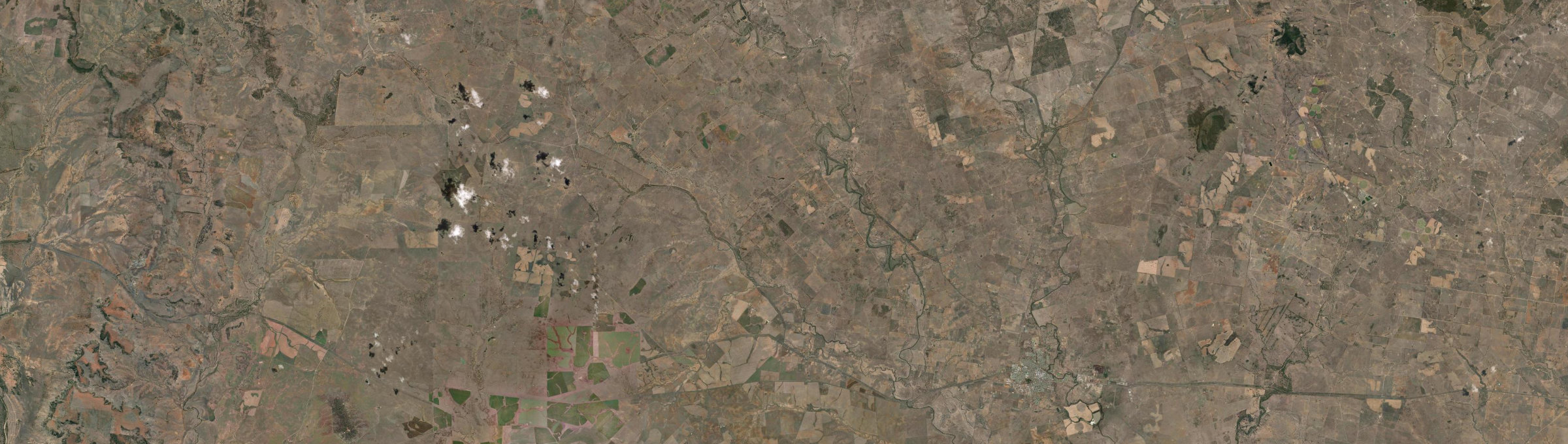 Aerial view of Bungeworgorai, QLD