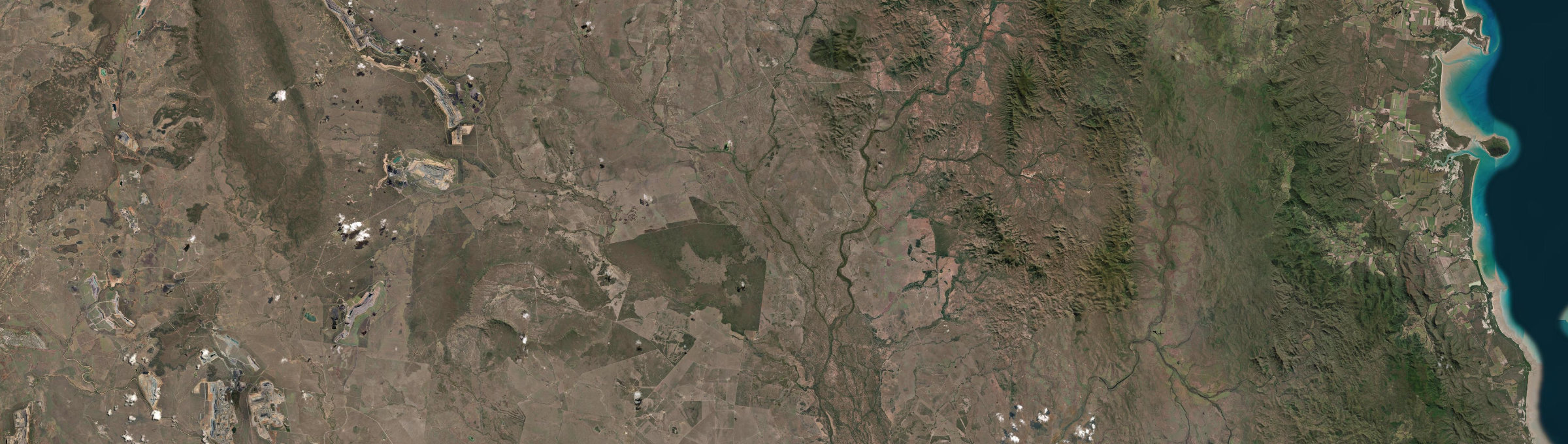 Aerial view of Oxford, QLD