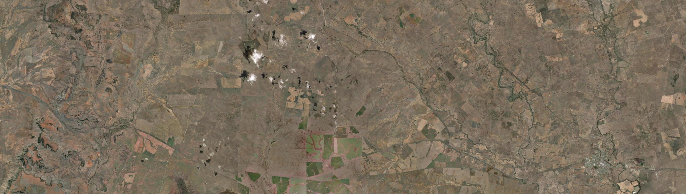 Aerial view of Mount Bindango, QLD