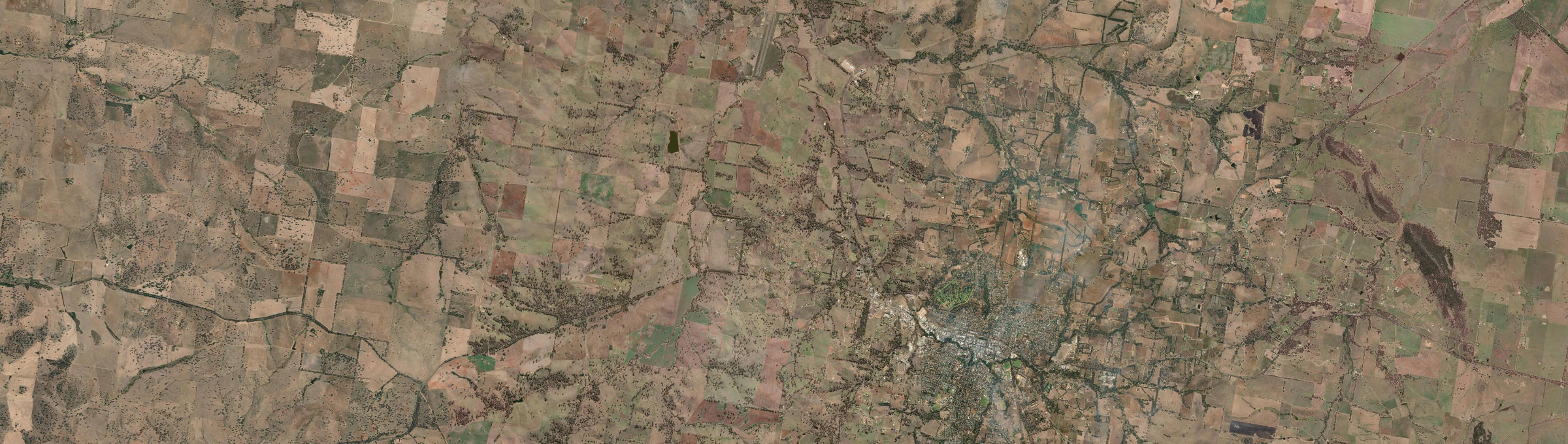 Aerial view of Burrangong, NSW
