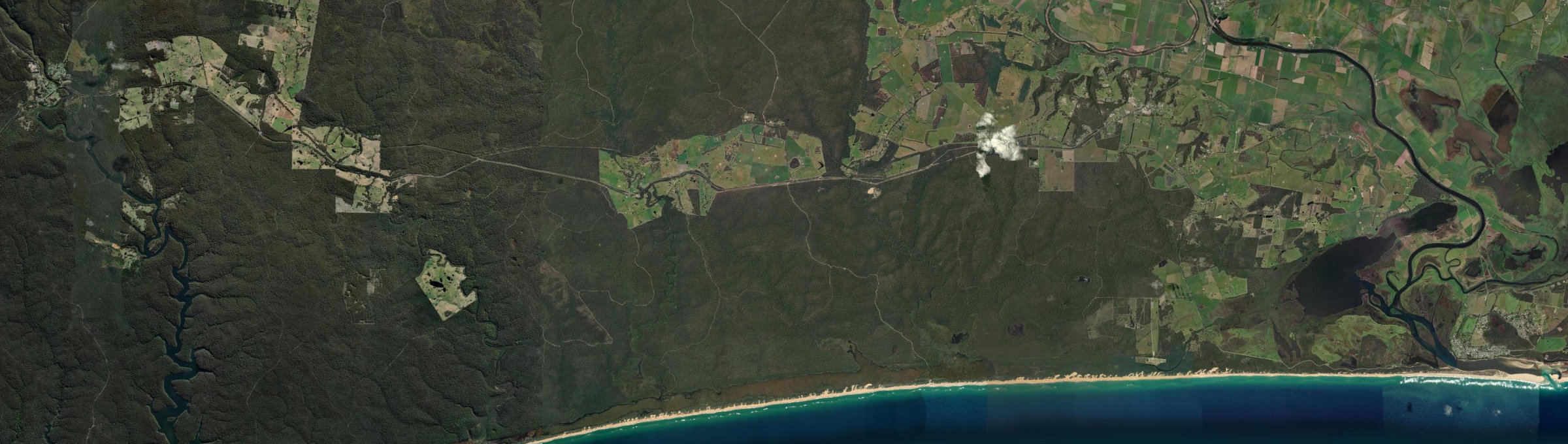 Aerial view of Waygara, VIC