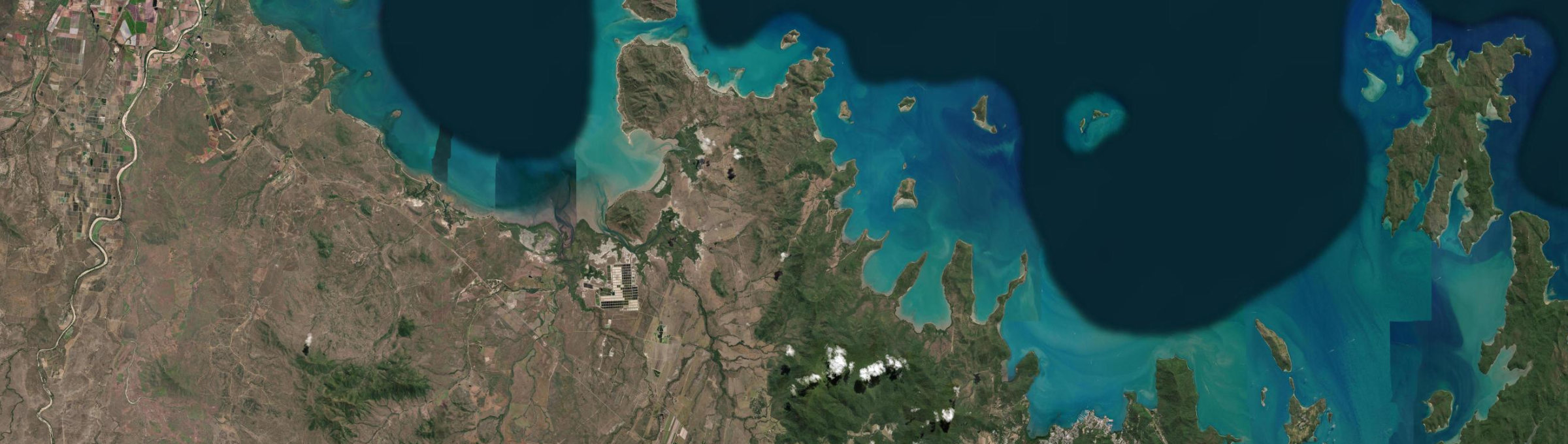 Aerial view of Cape Gloucester, QLD