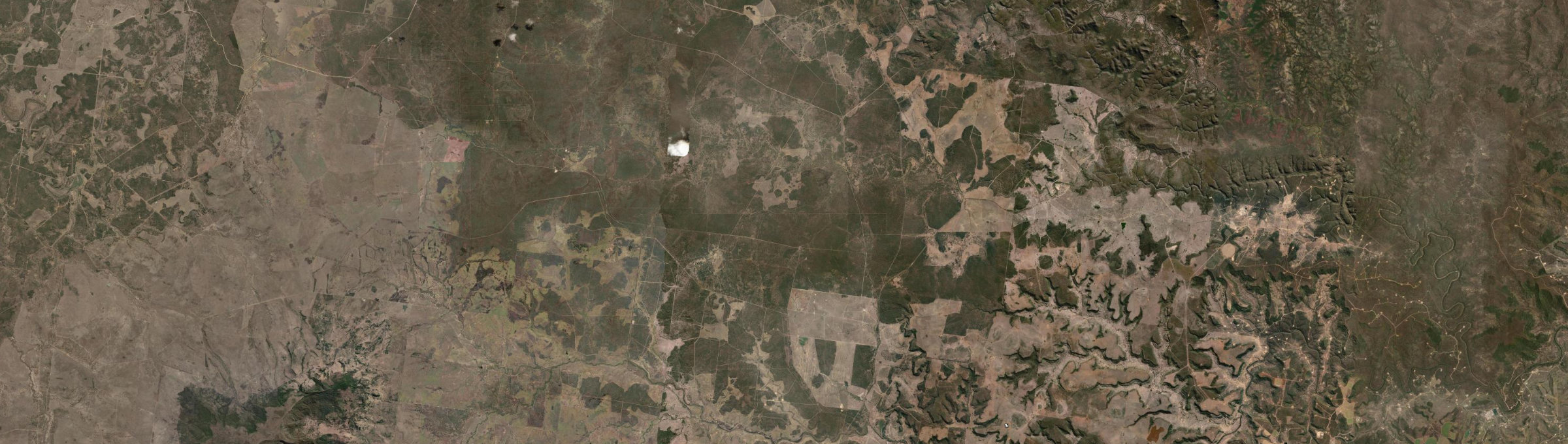 Aerial view of Baffle West, QLD