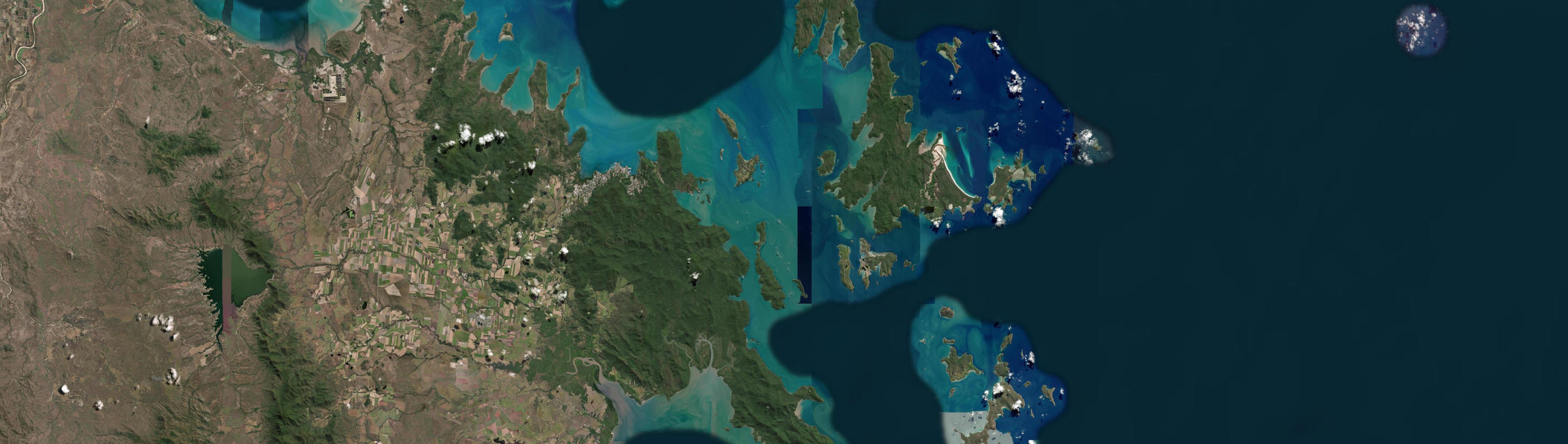 Aerial view of Whitsundays, QLD