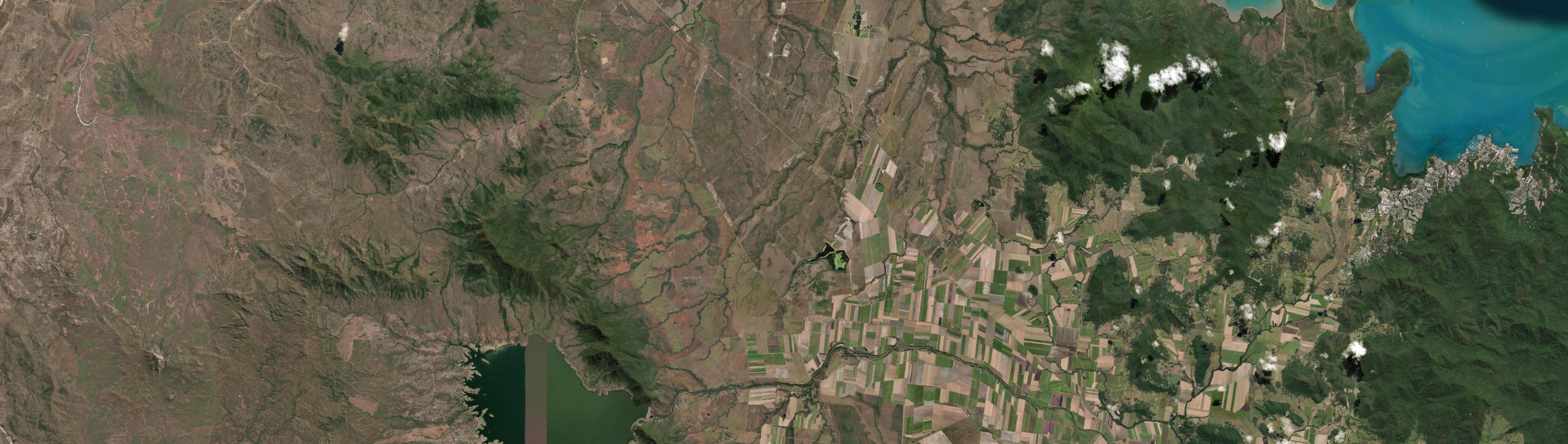Aerial view of Mount Pluto, QLD