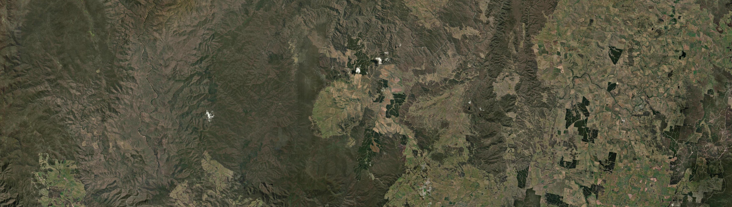 Aerial view of Corrowong, NSW