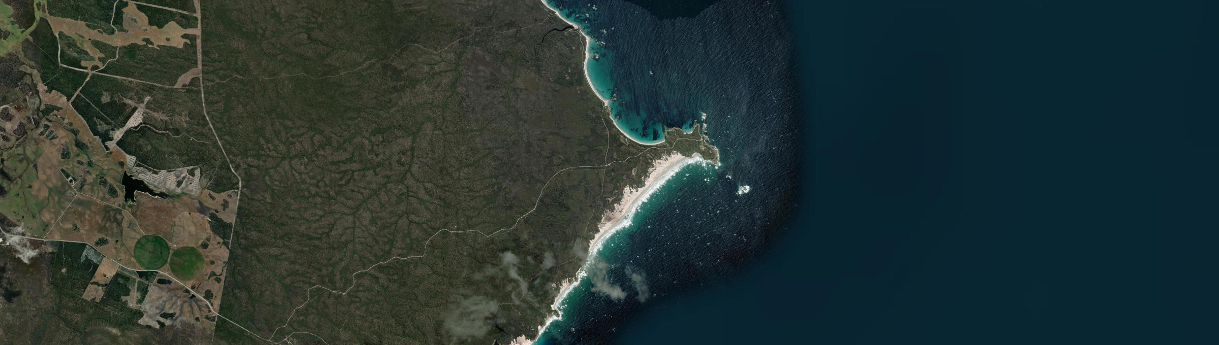 Aerial view of Eddystone, TAS